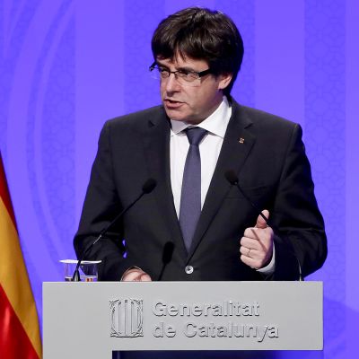 Katalonian aluejohtaja Carles Puigdemont.