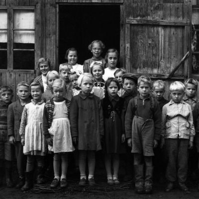 Folkskolebarn i medlet av 50-talet