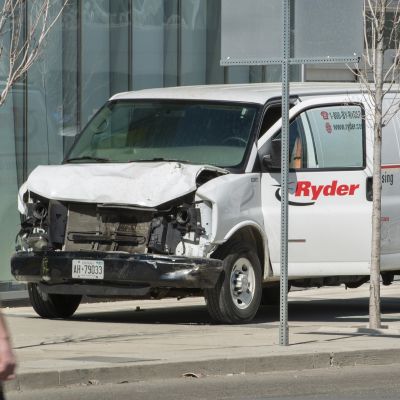 Toronton yliajajan käyttämä pakettiauto.