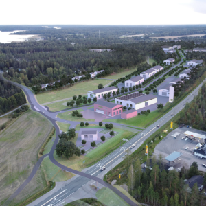 Bild ur deltaljplaneutkastet för området Ingåport II.