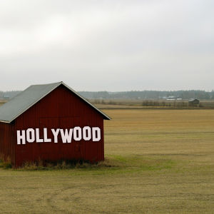 Hollywood, röd lada