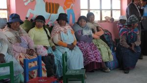 Pengarna samlas i år in till förmån för världens flickor och kvinnor. Kvinnor i Bolivia
