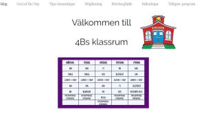 Schema för 4B.
