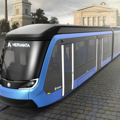 Ratikka Keskustorilla - havainnekuva