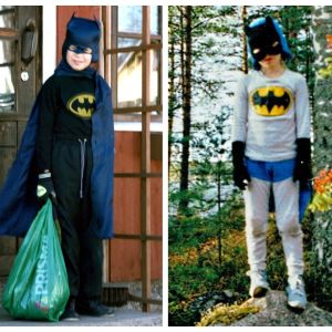 Kolme "Suomen Batmania", osa Teeman Batman-kesän 2015 valokuvakeräystä.