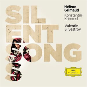 CD-levyn kansi: Valentin Silvestrov: Silent Songs, Hélène Grimaud & Konstantin Grimmel