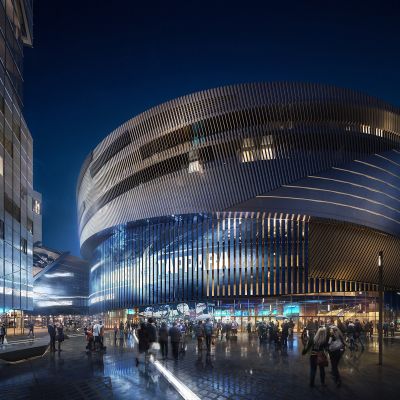 Havainnekuva Tampereen Kannesta ja Areenasta