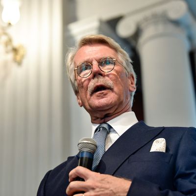 Björn Wahlroosin puhumassa