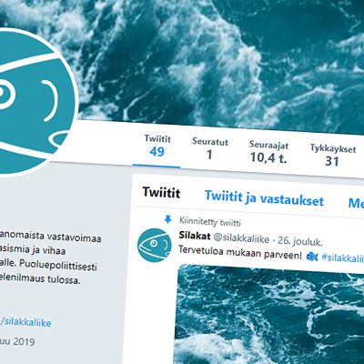 Silakkaliikkeen Twitter-sivu.