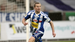 Sebastian Sorsa trivs på fotbollsstadion i Åbo. Sebastian Sorsa trivs på fotbollsstadion i Åbo.