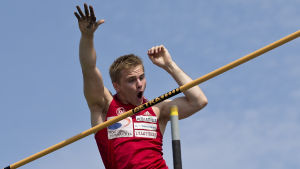 Tomas Wecksten var chanslös mot Duplantis. Tomas Wecksten, Kalevaspelen 2016.