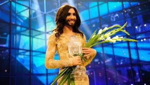Österrikes Conchita Wurst. Österrikes Conchita Wurst vinner Eurovisionen.