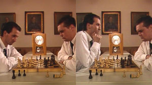 Sketch om schackspel i Morjens, 1992