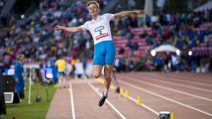 Kristian Bäck tog hem längdsegern senast Sverigekampen avgjordes i Tammerfors 2016. Kristian Bäck, Sverigekampen 2016.