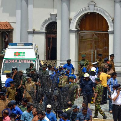St. Anthony's Shrine -kirkko joutui iskun kohteeksi Sri Lankassa