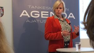 Populistforskaren Ann-Cathrine Jungar diskuterade populism i Norden under Agendas seminarium. populistforskaren Ann-Cathrine Jungar
