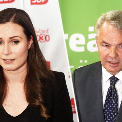 Pääministeri Sanna Marin ja ulkoministeri Pekka Haavisto.