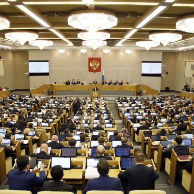 Venäjän parlamentin duuma kokoontui 11. huhtikuuta.