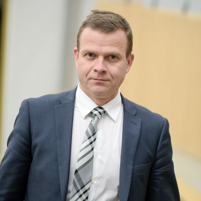 Petteri Orpo eduskunnan täysistunnossa 9. marraskuuta.