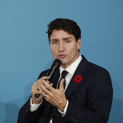 Kanadan pääministeri Justin Trudeau on keskellä skandaalia. Kuva on otettu Pariisissa marraskuussa 2018.