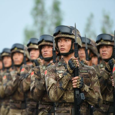 Kiinan asevoimien sotilaita.