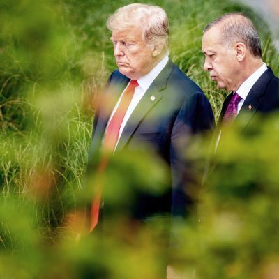 Presidentit Donald Trump ja Recep Tayyip Erdogan