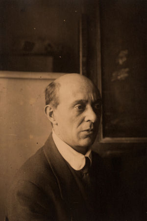 Arnold Schönberg Amsterdamissa maaliskuussa 1920. Arnold Schönberg 1920