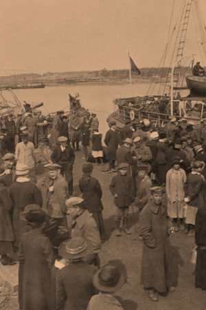 Saksalaisia joukkoja Hangossa 3.4.1918
