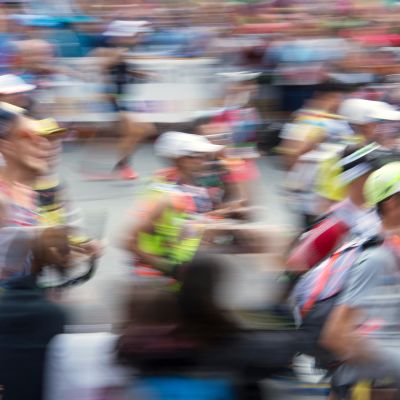 maratonin juoksijoita