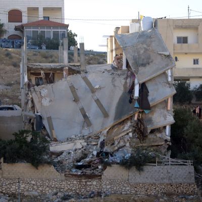 Romahtanut talo Jordaniassa