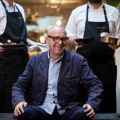 Ranskalais-italialainen ruokakriitikko Andrea Petrini.