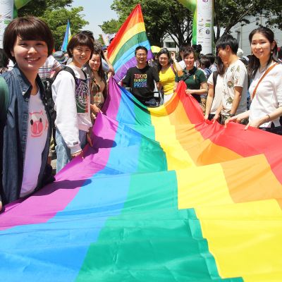 Pride-tapahtuma Tokiossa toukokuussa 2018.