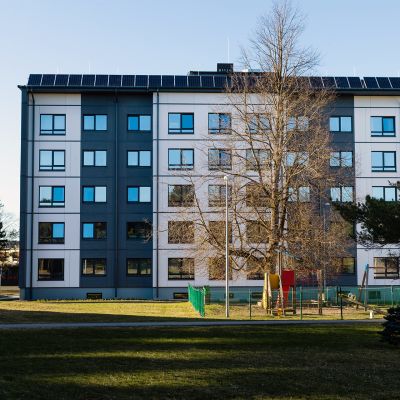 Ulkoapäin ei arvaisi, että Tallinnan teknillisen yliopiston kampuksella seisova talo on rakennettu jo vuonna 1986.
