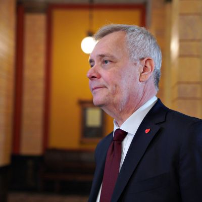 Antti Rinne Säätytalossa.