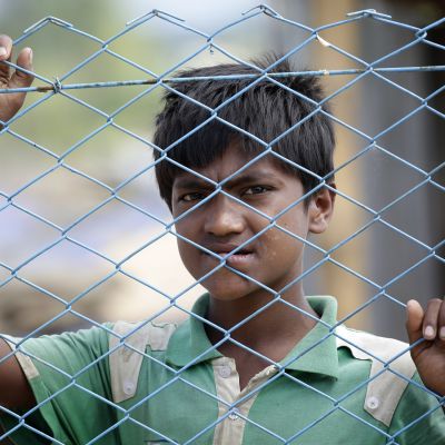Rohingyapoika Cox's Bazarissa, Bangladeshissä.