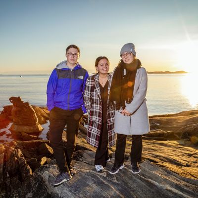 Nick Thorleifsen, Kiki Godtfredsen ja Sascha Blidorf.