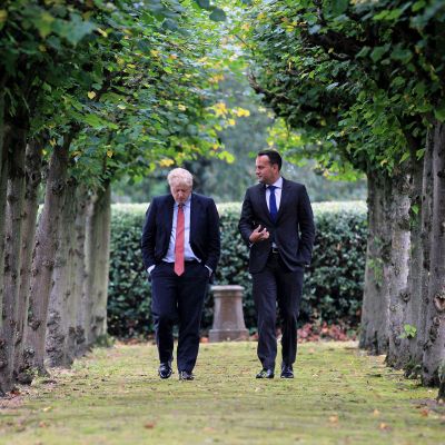 Leo Varadkar ja Boris Johnson