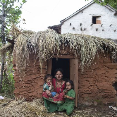 Chaupadi -maja Achamissa Nepalissa.