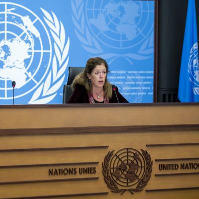 YK:n Libyan erikoisedustaja Stephanie Williams.