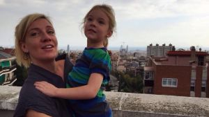 Cecilia Helenius och hennes dotter Lucia är bosatta i Barcelona Cecilia Helenius, Katalonien