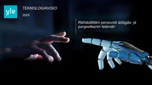Kuvassa on teknologiavision kansikuva inarinsaameksi käännettynä.