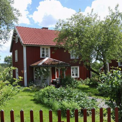 Melukylän kolmen talon pihapiiri sijiatsee Sevedstorpin kylässä