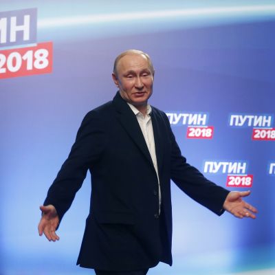 Venäjän presidentti Vladimir Putin sunnuntaina.