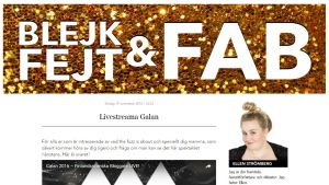 Ellen Strömbergs blogg Blejk, fejt och fab blev utnämnd till årets blogg 2016.