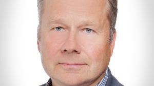 Petri Heino, programchef för Miljöministeriets program för träbyggande Petri Heino, projektanställd på miljöministeriet för att främja höghusbyggande i trä.