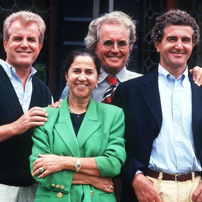 Gilberto, Guiliana, Luciano ja Carlo Benetton kuvattuna vuonna 1993.