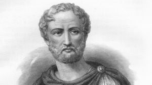 Lombardo Venetos illustration av Plinius den äldre, mannen som hade flera teorier om det onda i mensblod. Lombardo Venetos illustration av Plinius den äldre