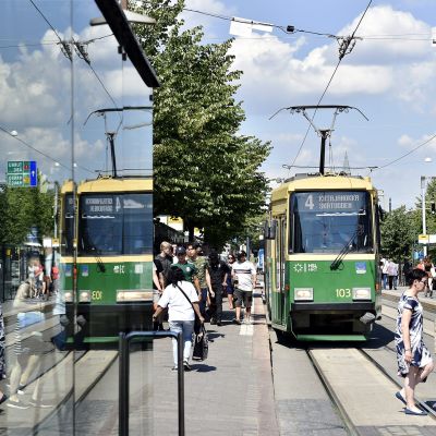 Raitiovaunu Helsingissä