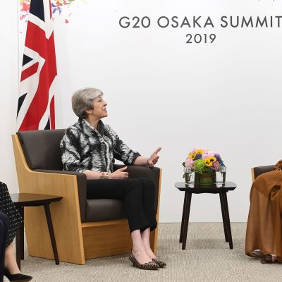 Britannian pääministeri Theresa May tapasi Saudi-Arabian kruununprinssin Muhammed bin Salmanin G20-kokouksessa Japanin Osakassa lauantaina.
