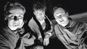 Den grundande trion: Antti Raivio, Leo Raivio och Heikki Kujanpää. Q-teatteris grundare